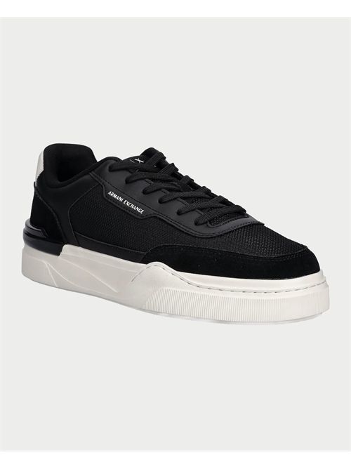 AX men's low-top sports sneakers with contrasting heel ARMANI EXCHANGE | XM001968-AF19439UC001